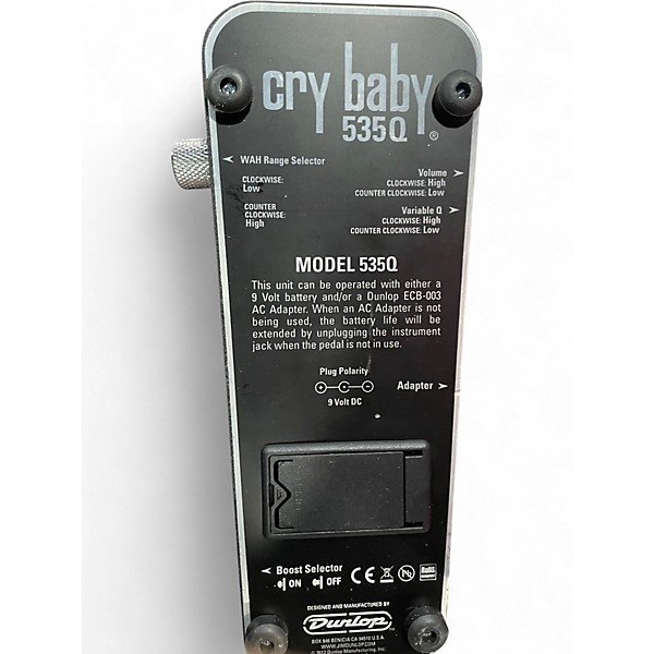 Used Dunlop 535Q Cry Baby Multi-Wah Effect Pedal