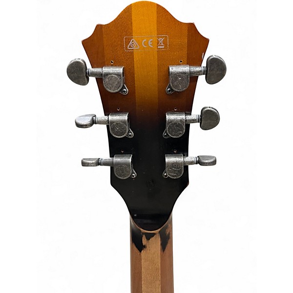 Used Ibanez Amv100fmd-ysl-12-01 Vintage Sunburst Hollow Body Electric Guitar