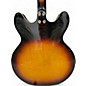 Vintage 1960s Harmony Meteor H60 Vintage Sunburst Hollow Body Electric Guitar