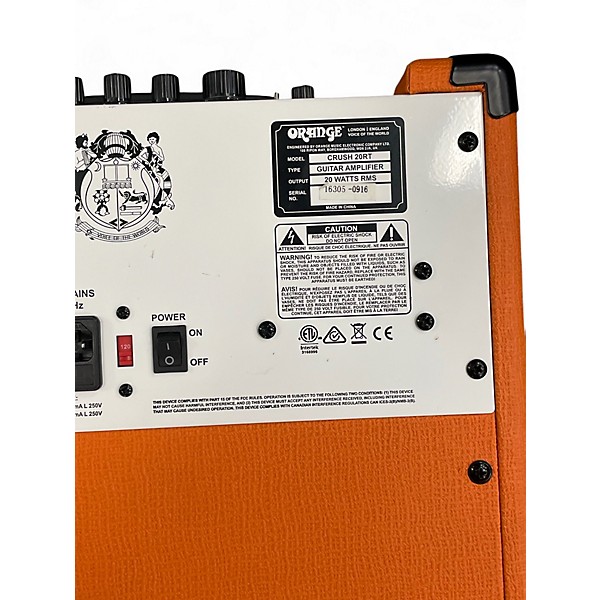 Used Orange Amplifiers Crush 20 20W 1x8 Guitar Combo Amp