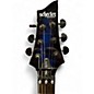 Used Schecter Guitar Research Omen Elite-6 FR See-Thru Blue Burst Solid Body Electric Guitar