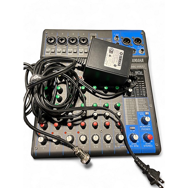 Used Yamaha MG10XU 10 Channel Mixer with Effects Unpowered Mixer