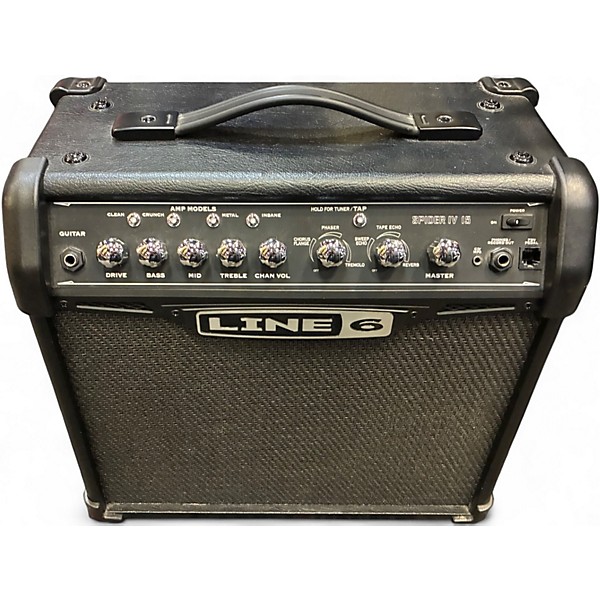 Used Line 6 Spider IV 15W 1X8 Guitar Combo Amp