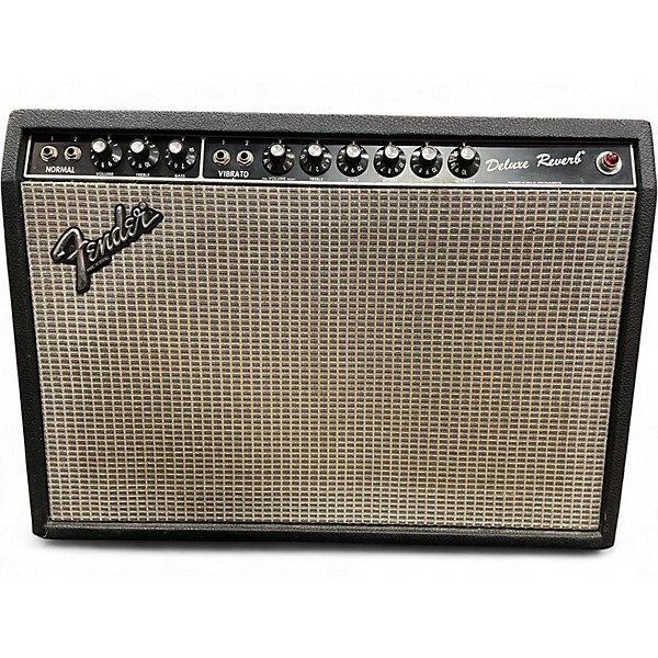 Vintage 1981 Fender 1981 Deluxe Reverb Tube Guitar Combo Amp