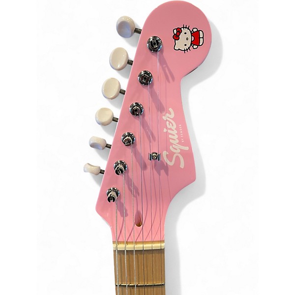 Used 2024 Squier Hello Kitty Stratocaster Single Hum Pink With