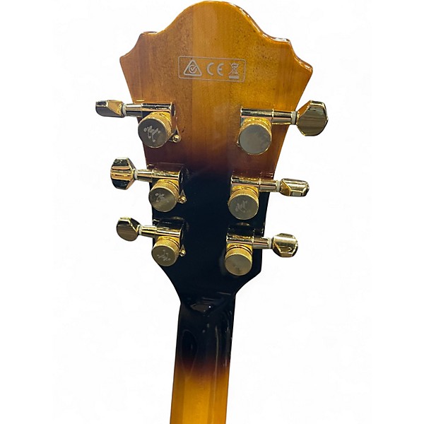 Used Ibanez AS153-AYS Burst Hollow Body Electric Guitar