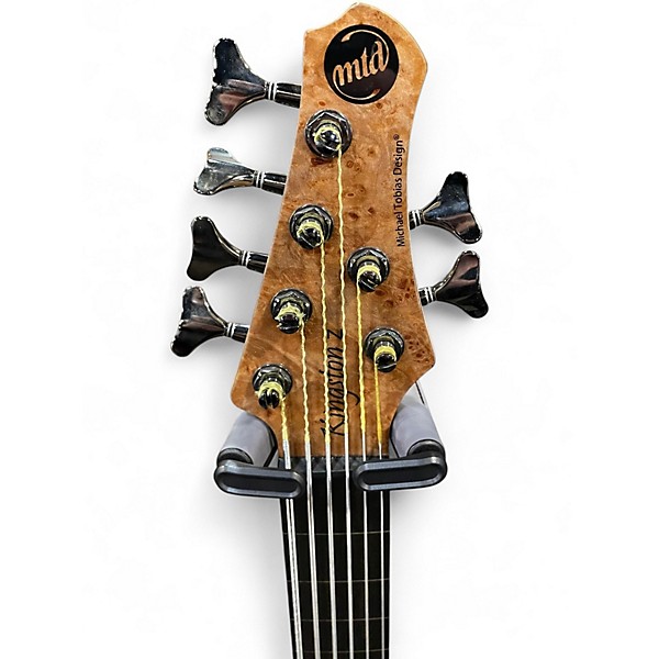 Used MTD Kingston KZ 6 String Natural Electric Bass Guitar