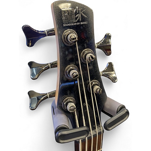 Used Ibanez SR305 5 String Silverburst Electric Bass Guitar