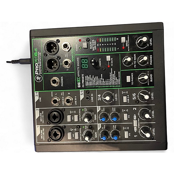 Used Mackie profx6 Unpowered Mixer