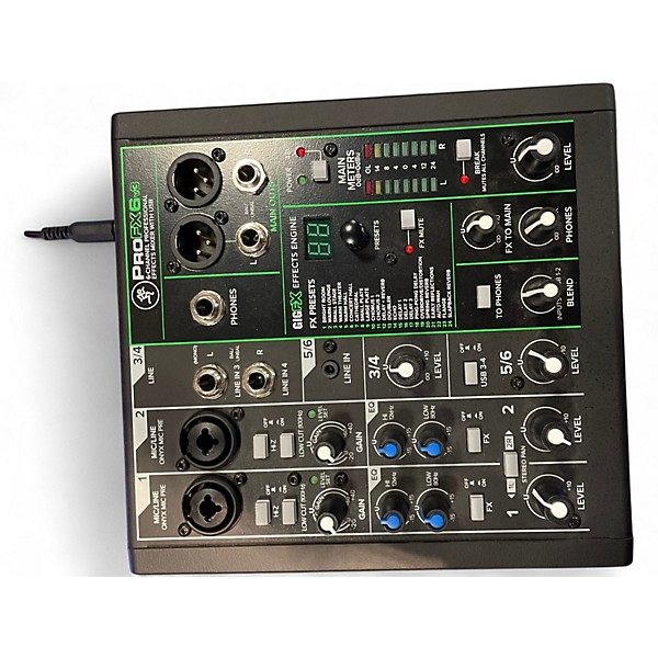 Used Mackie profx6 Unpowered Mixer