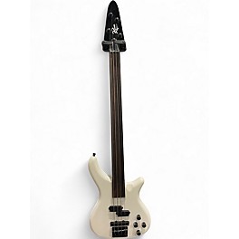 Used Rogue LX200BF White Electric Bass Guitar