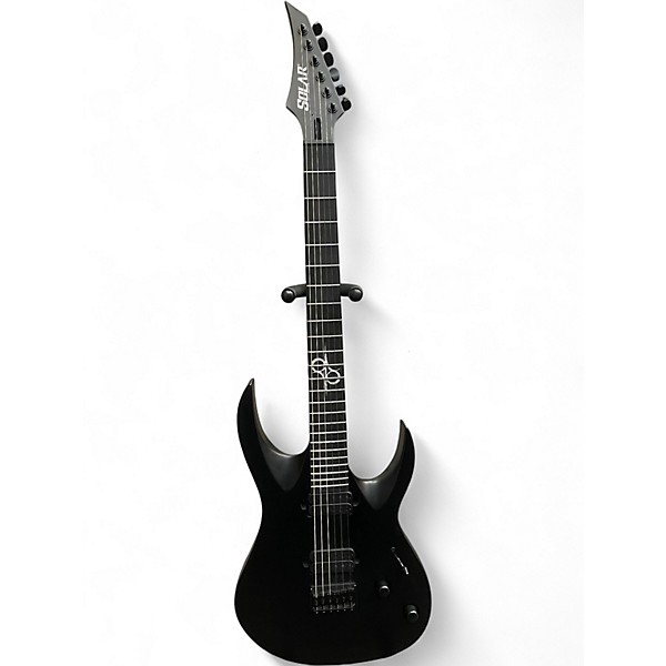Used Solar Guitars a1.6 Satin Black Solid Body Electric Guitar