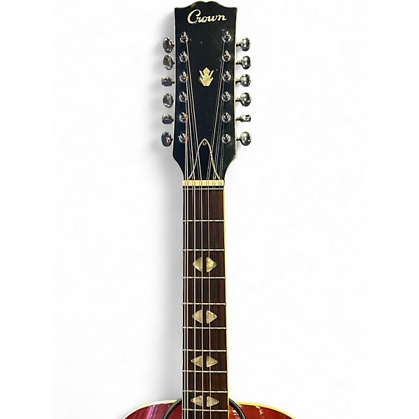 Used Crown Slope Shoulder Cherry Sunburst 12 String Acoustic Guitar