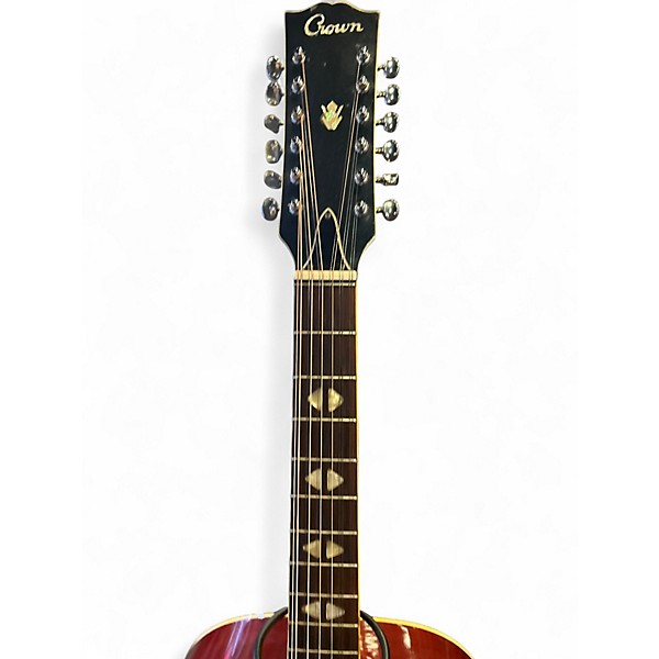 Used Crown Slope Shoulder Cherry Sunburst 12 String Acoustic Guitar