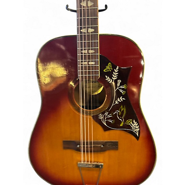 Used Crown Slope Shoulder Cherry Sunburst 12 String Acoustic Guitar