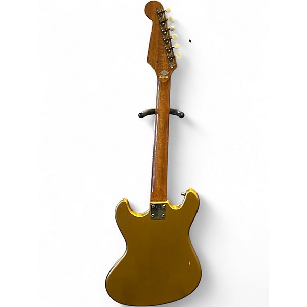 Used Teisco Vintage 1960s Metallic Gold Solid Body Electric Guitar