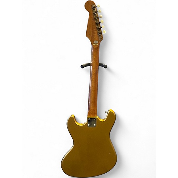 Used Teisco Vintage 1960s Metallic Gold Solid Body Electric Guitar