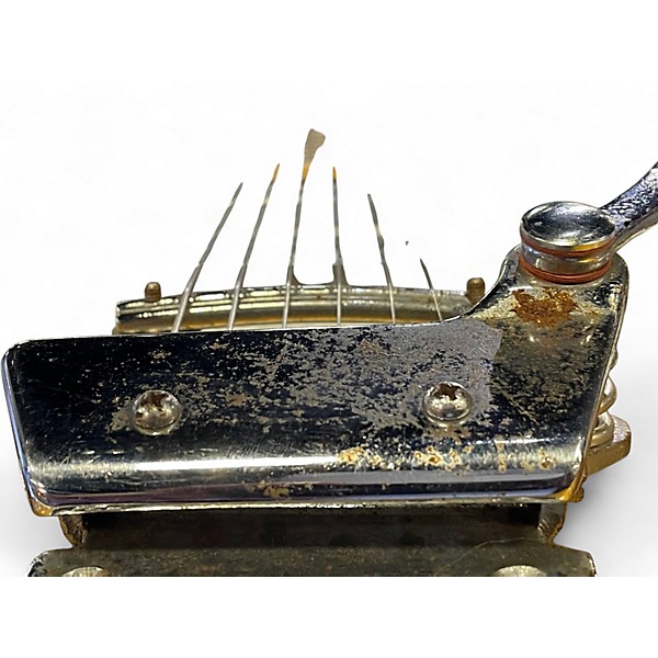 Used Teisco Vintage 1960s Metallic Gold Solid Body Electric Guitar