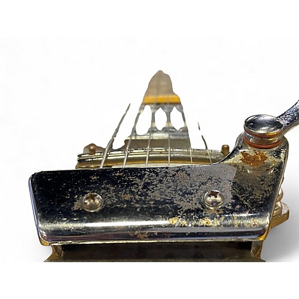 Used Teisco Vintage 1960s Metallic Gold Solid Body Electric Guitar