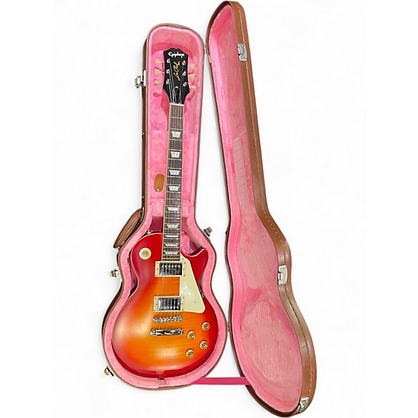 Used Epiphone 1959 Reissue Les Paul Standard Cherry Sunburst Solid Body Electric Guitar