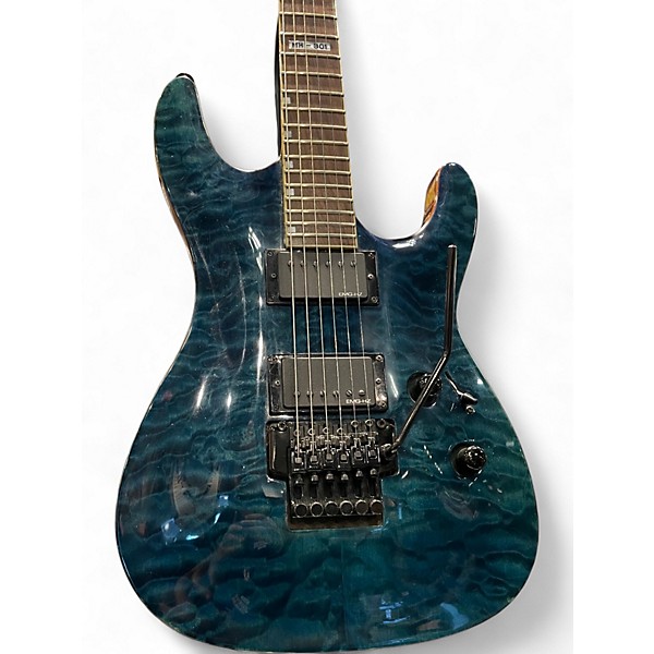 Used ESP Ltd mh301 Trans Blue Solid Body Electric Guitar