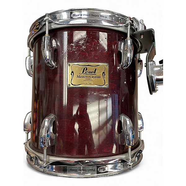 Used Pearl 3 Piece Masters Custom Extra Wine Red Drum Kit