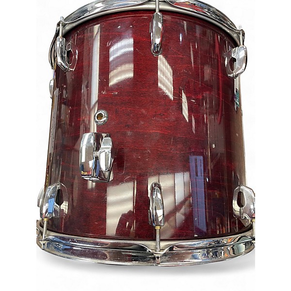 Used Pearl 3 Piece Masters Custom Extra Wine Red Drum Kit