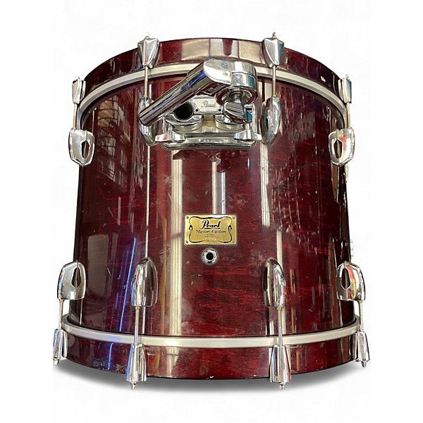 Used Pearl 3 Piece Masters Custom Extra Wine Red Drum Kit