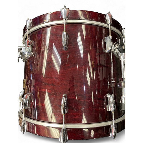 Used Pearl 3 Piece Masters Custom Extra Wine Red Drum Kit