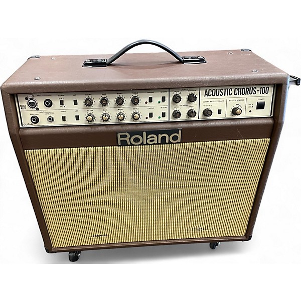 Used Roland ACOUSTIC CHORUS-100 Acoustic Guitar Combo Amp