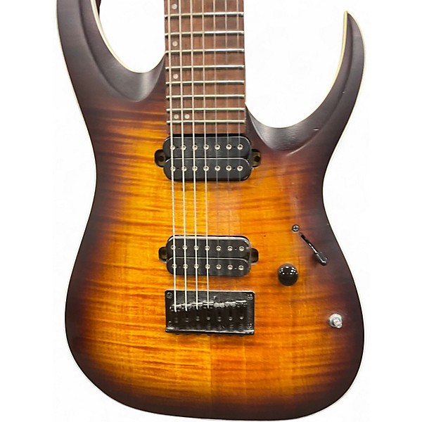 Used Ibanez RGA742FM Sunburst Solid Body Electric Guitar