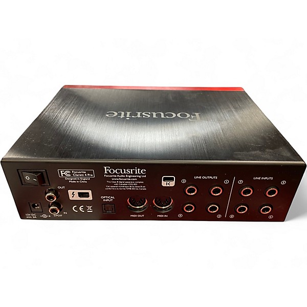 Used Focusrite Clarett 4Pre Audio Interface