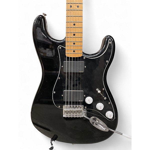Used Fender Stratocaster Black Solid Body Electric Guitar