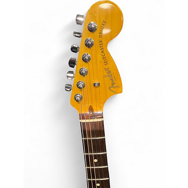 Used Fender American Deluxe Telecaster Chrome Silver Solid Body Electric Guitar