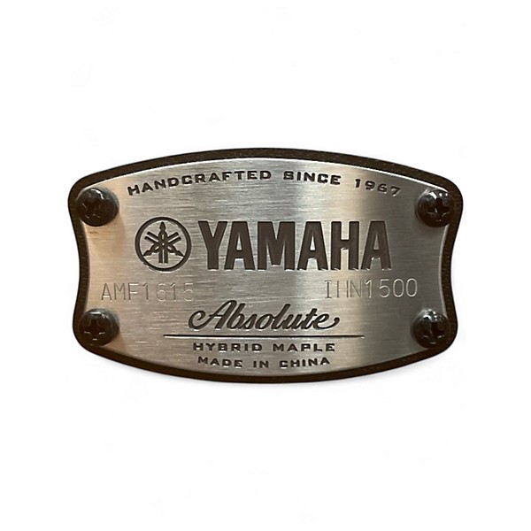Used Yamaha 4 Piece Absolute Hybrid Maple Vintage Natural Drum Kit