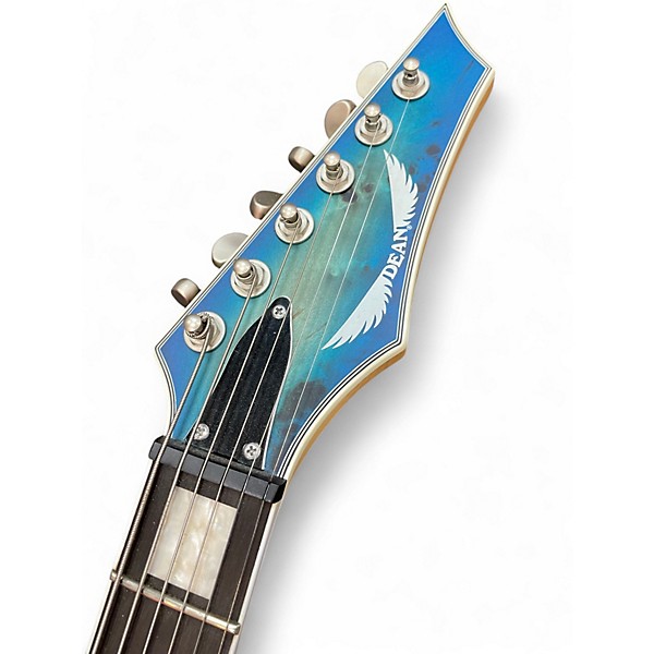 Used Dean EXILE SELECT TURQOISE BURST Solid Body Electric Guitar