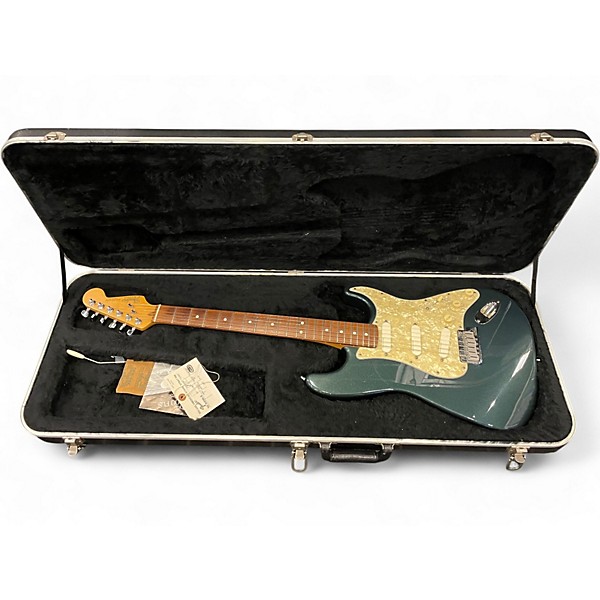 Vintage 1989 Fender American Deluxe Stratocaster Gunmetal Gray Solid Body Electric Guitar