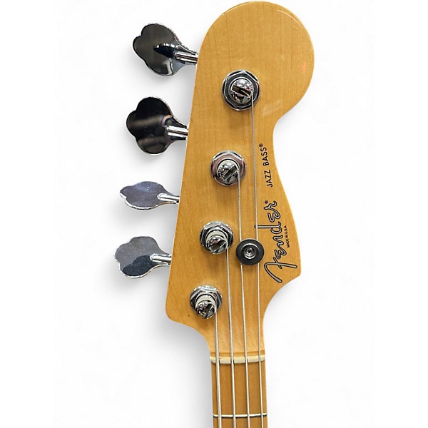 Used Fender American Standard Jazz Bass Black Electric Bass Guitar