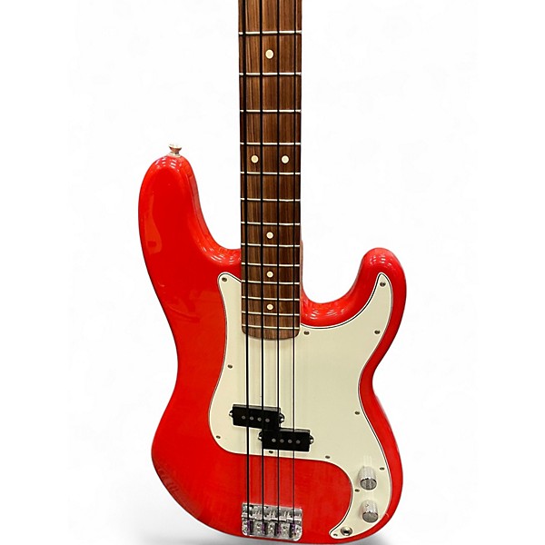 Used Fender Player Precision Bass SONIC RED Electric Bass Guitar