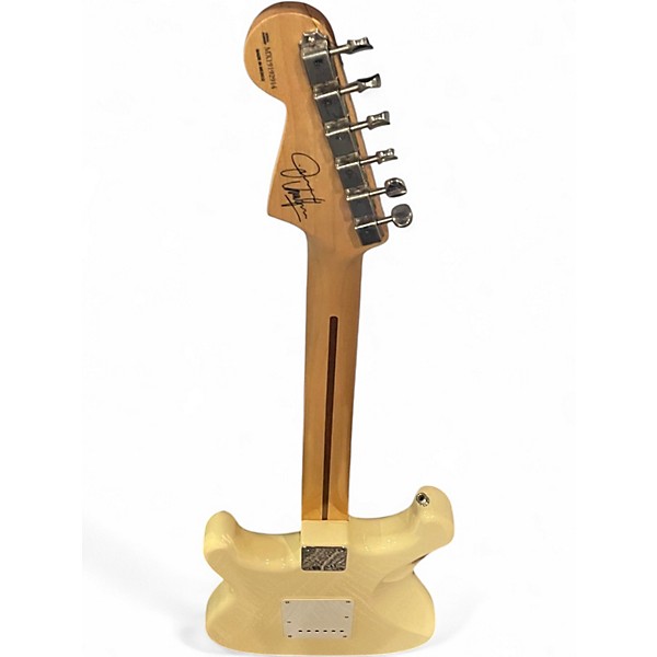 Used 2021 Fender Artist Series Jimmie Vaughan Tex-Mex Stratocaster Olympic White Solid Body Electric Guitar