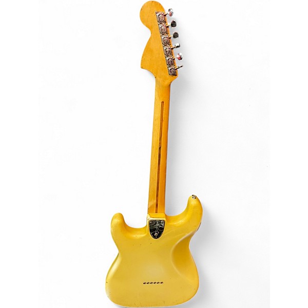 Vintage 1975 Fender Stratocaster Yellow Solid Body Electric Guitar