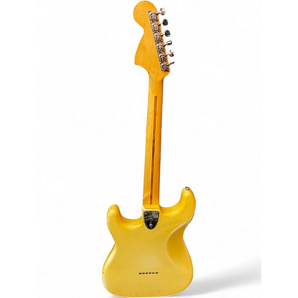 Vintage 1975 Fender Stratocaster Yellow Solid Body Electric Guitar