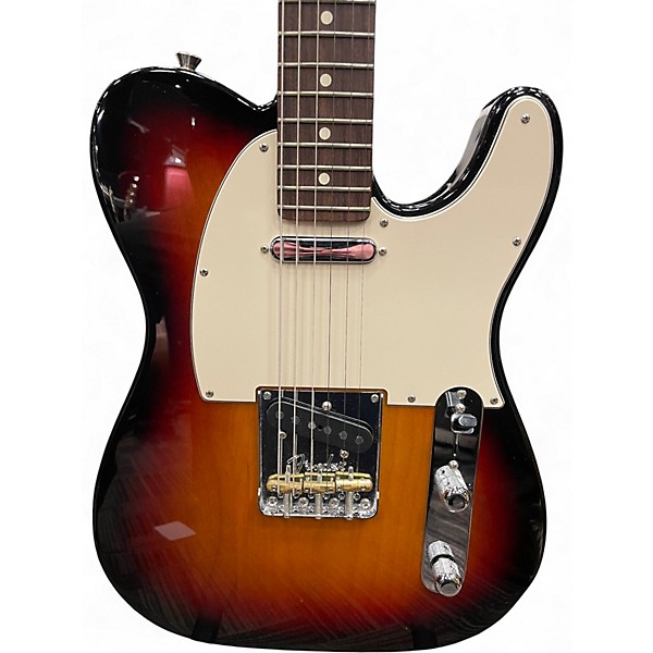 Used Fender American Professional II Telecaster 3 Tone Sunburst Solid Body Electric Guitar