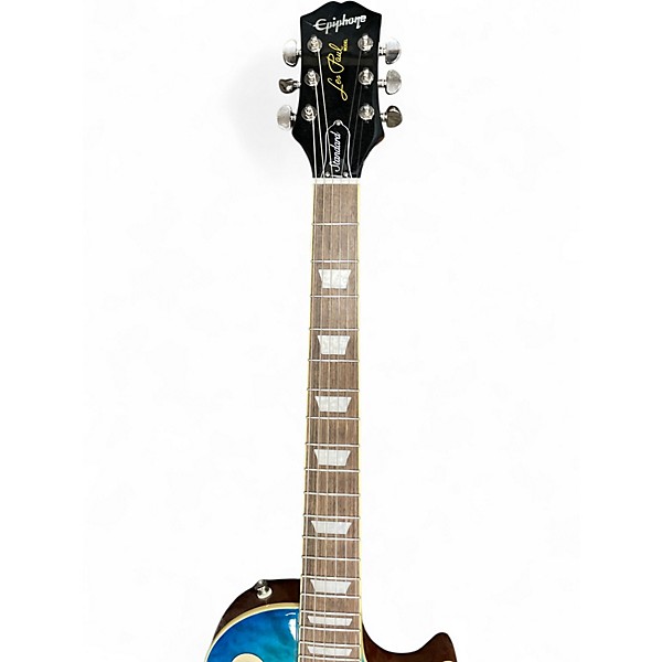Used Epiphone LES PAUL STANDARD 60S QUILT TOP Ocean Blue Solid Body Electric Guitar