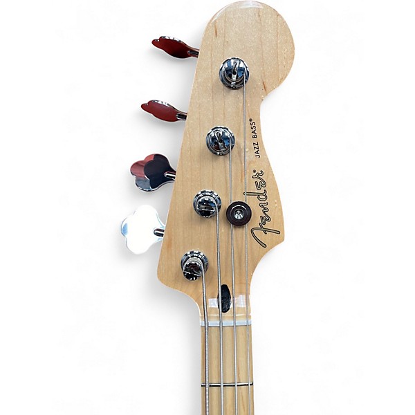 Used Fender Player Plus Jazz Bass Plus Top Trans Green Electric Bass Guitar