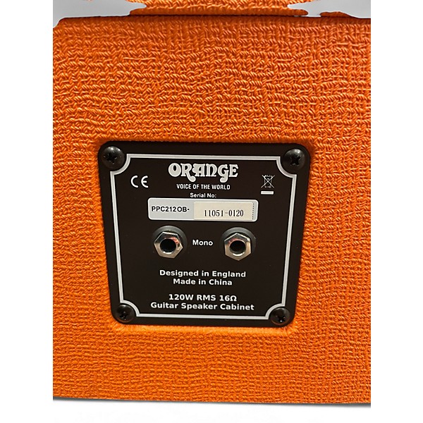 Used Orange Amplifiers PPC212OB Open Back 120W 2x12 Guitar Cabinet