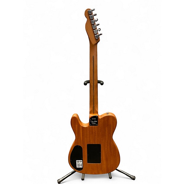 Used 2021 Fender American Acoustasonic Telecaster Black Acoustic Electric Guitar