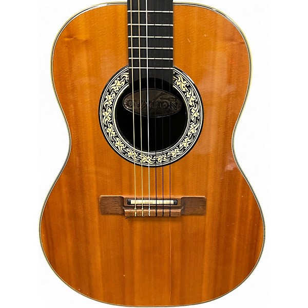 Vintage 1975 Ovation 1624-4 Natural Acoustic Electric Guitar