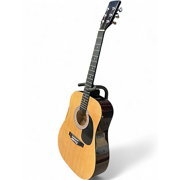 Used Burswood ACOUSTIC Natural Acoustic Guitar