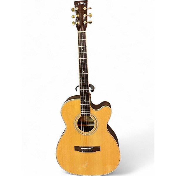 Used Zager ZAD 9000 Natural Acoustic Guitar